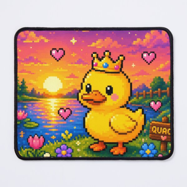 Item preview, Royal Pixel Duck by the Sunset Pond designed and sold by konkapo00.