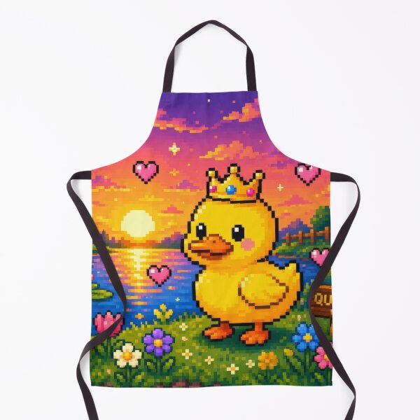 Item preview, Royal Pixel Duck by the Sunset Pond designed and sold by konkapo00.
