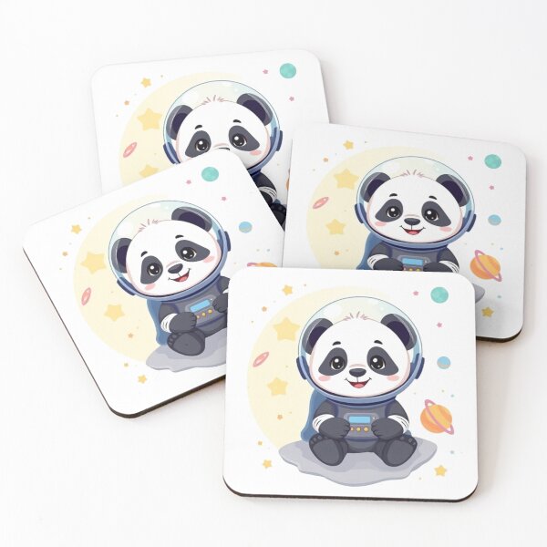 Item preview, ? Astronaut Panda – Cute Space Kids T-Shirt Design designed and sold by SunnyDesign82.