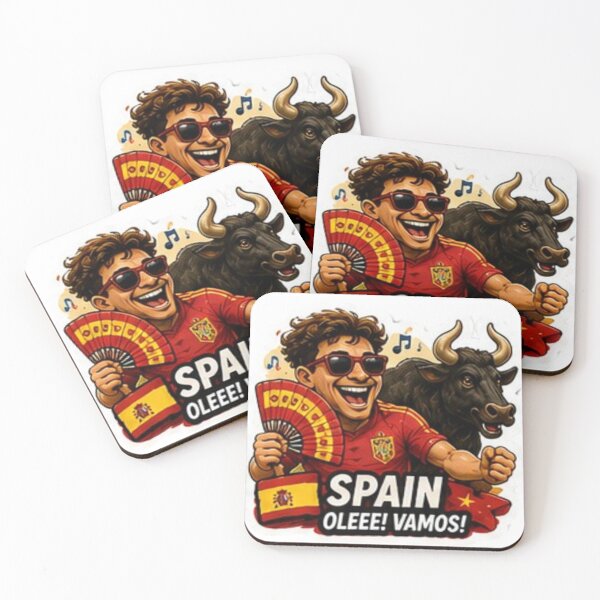 Item preview, Spain 2026 Cartoon Football Fan Design designed and sold by Pixanova.