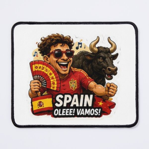 Item preview, Spain 2026 Cartoon Football Fan Design designed and sold by syndia2209.