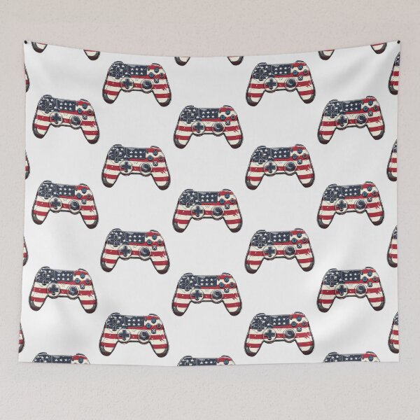 Item preview, American Flag Gamer 4th of July Video Games USA Patriotic designed and sold by smartrocket.