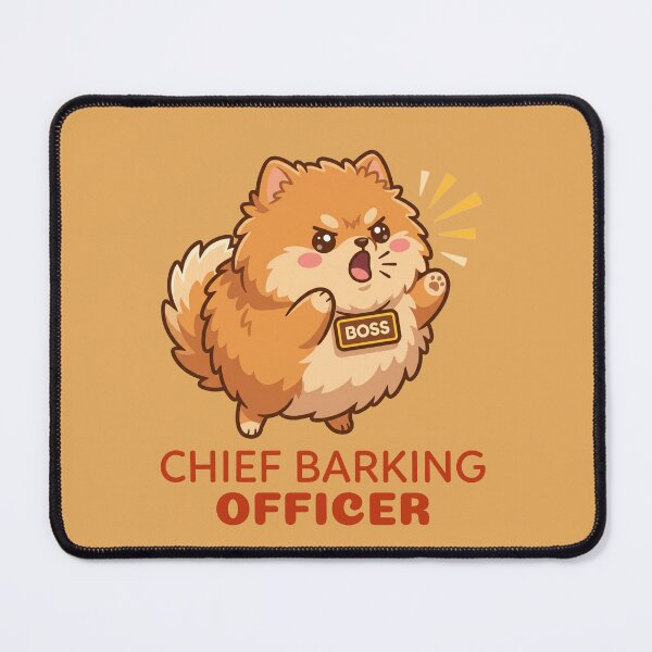 Item preview, Pomeranian Chief Barking Officer designed and sold by GlitchedTees.