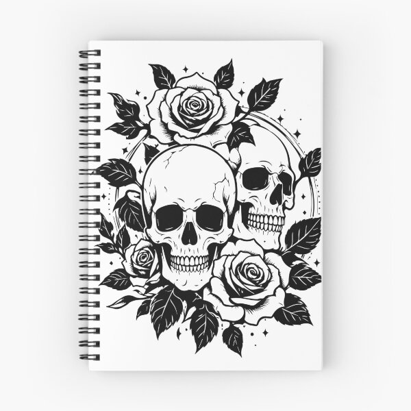 Item preview, Skull & Roses | Gothic Floral Art designed and sold by ucpstudio.