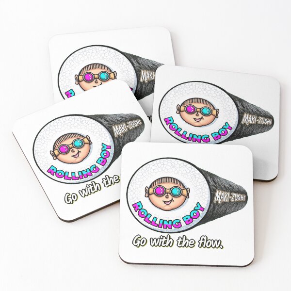 Item preview, The Sushi-z: Rolling Boy - Go With The Flow designed and sold by Japan Cyberpunk Universe & Surreal Characters.