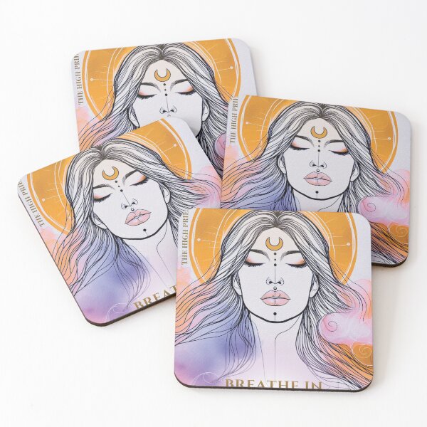 Item preview, The High Priestess Tarot Art, Major Arcana Mindfulness Wall Art, Spiritual Poster designed and sold by ObsidianHarbor.