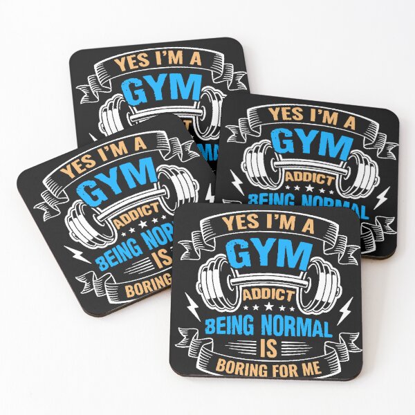Item preview, Gym Addict Dumbbells Motivation Quote designed and sold by AstronautMerch.