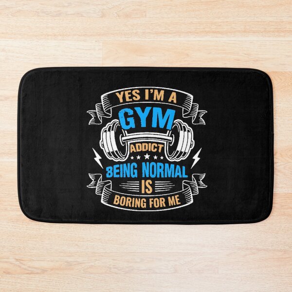 Item preview, Gym Addict Dumbbells Motivation Quote designed and sold by AstronautMerch.