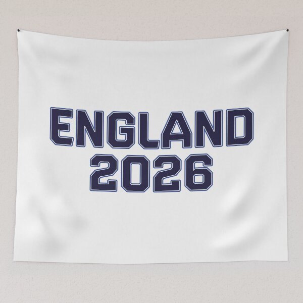 Item preview, England 2026 World Cup (Navy with White & Blue Outline) designed and sold by STUDIO-72.
