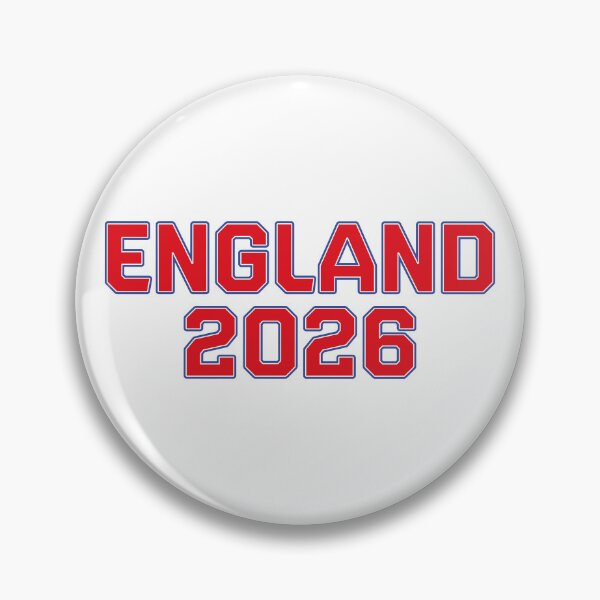 Item preview, England 2026 World Cup (Red with White & Blue Outline) designed and sold by STUDIO-72.