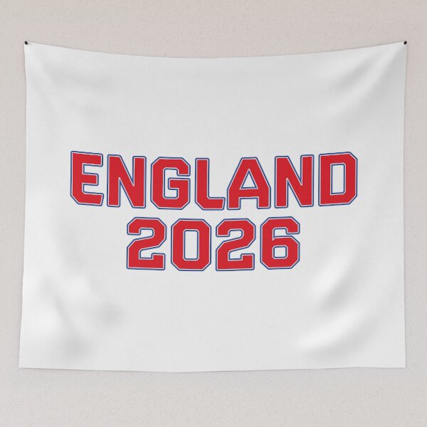 Item preview, England 2026 World Cup (Red with White & Blue Outline) designed and sold by STUDIO-72.