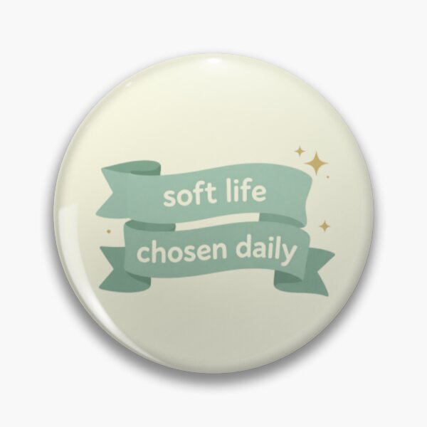 Item preview, Soft Life Chosen Daily – Cozy Mindfulness Lifestyle Quote Art designed and sold by CosmicQuietLab.