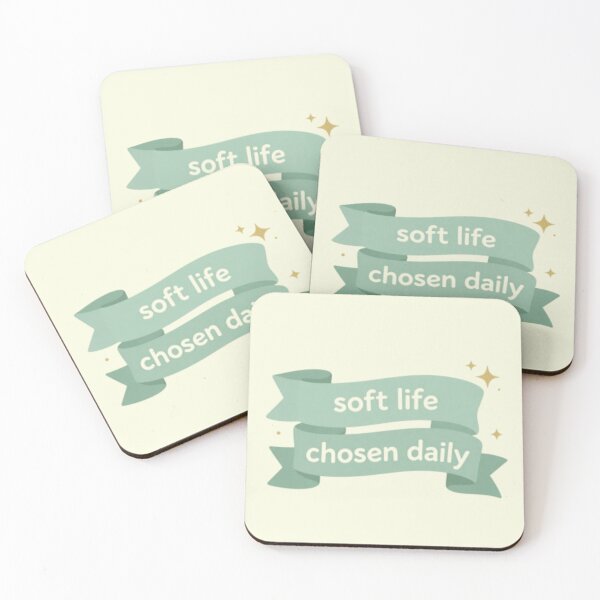 Item preview, Soft Life Chosen Daily – Cozy Mindfulness Lifestyle Quote Art designed and sold by CosmicQuietStudio.