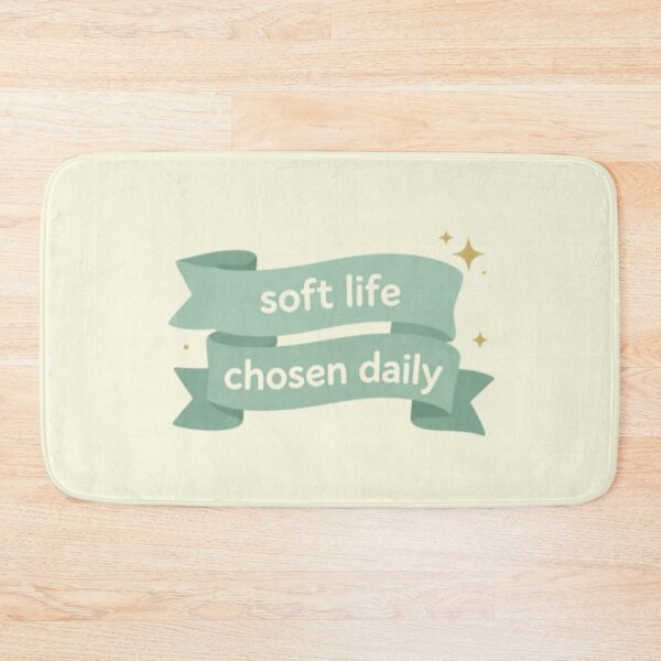 Item preview, Soft Life Chosen Daily – Cozy Mindfulness Lifestyle Quote Art designed and sold by CosmicQuietLab.