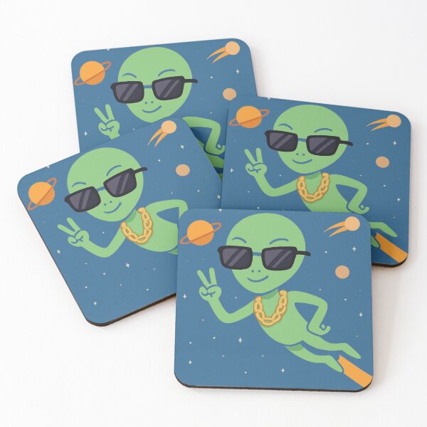 Item preview, Cool Alien with Sunglasses  designed and sold by DawiDaDesign.