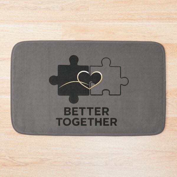 Item preview, Better Together Romantic Couple Quote Design designed and sold by JagrDesigns.