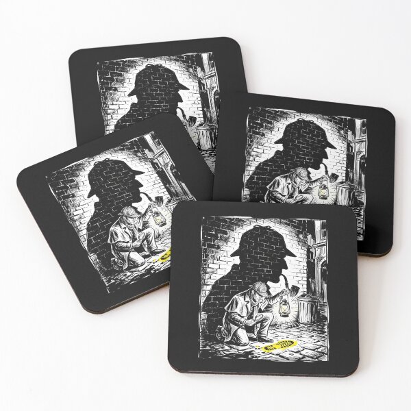Item preview, Sherlock Holmes Detective Footprint Mystery Street Art designed and sold by Fenay Designs.