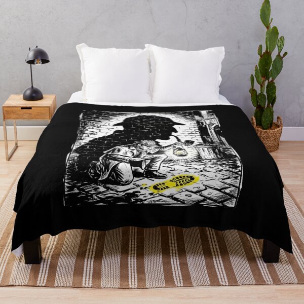 Item preview, Sherlock Holmes Detective Footprint Mystery Street Art designed and sold by Fenay Designs.