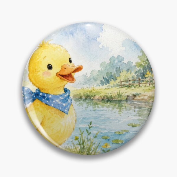 Item preview, #quack Watercolor Duck by the Pond designed and sold by konkapo00.