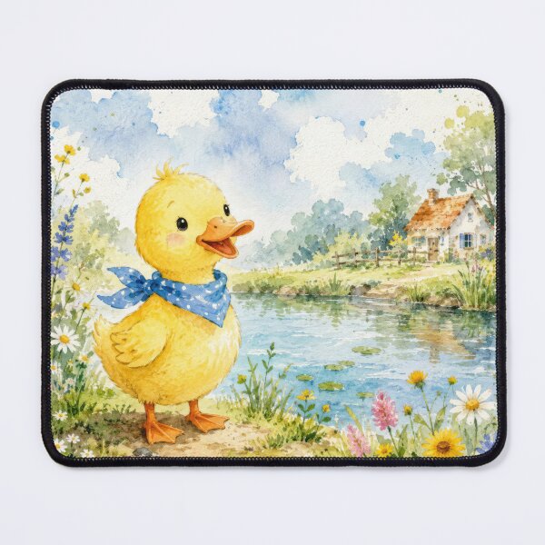 Item preview, #quack Watercolor Duck by the Pond designed and sold by konkapo00.
