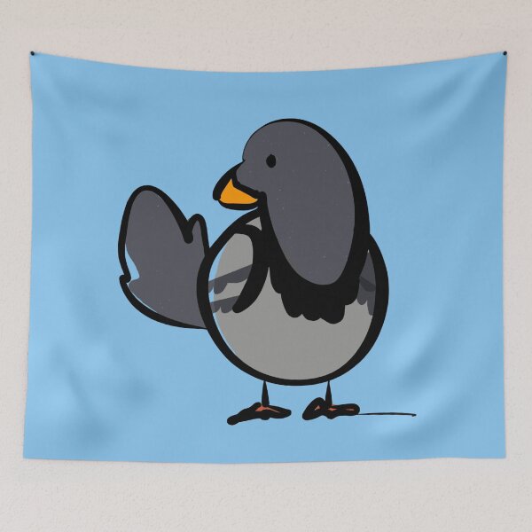 Item preview, Cute Pigeon | Funny Bird Illustration designed and sold by Covo Studio.
