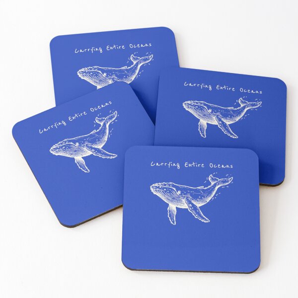Item preview, Carrying Entire Oceans | Minimal Whale Ocean Illustration designed and sold by Lumi-Bloom.