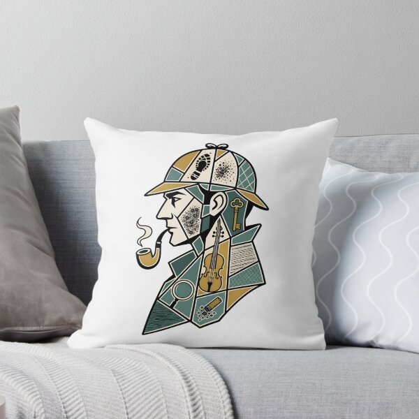 Item preview, Sherlock Holmes Mosaic Style Detective Geometric Portrait designed and sold by Fenay Designs.