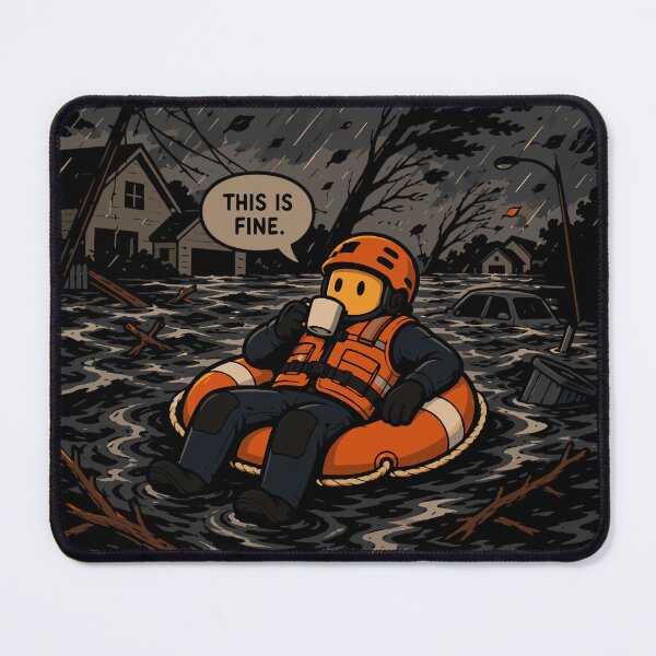Item preview, This is fine - Team Orange designed and sold by Flashover.