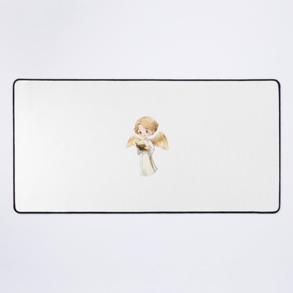 Item preview, Cute Angel Boy Reading Bible Cartoon Art designed and sold by WonderDokkan.