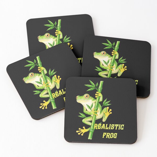 Item preview, Realistic Green Tree Frog - Watercolor Bamboo Nature Logo designed and sold by fit-and-fine26.