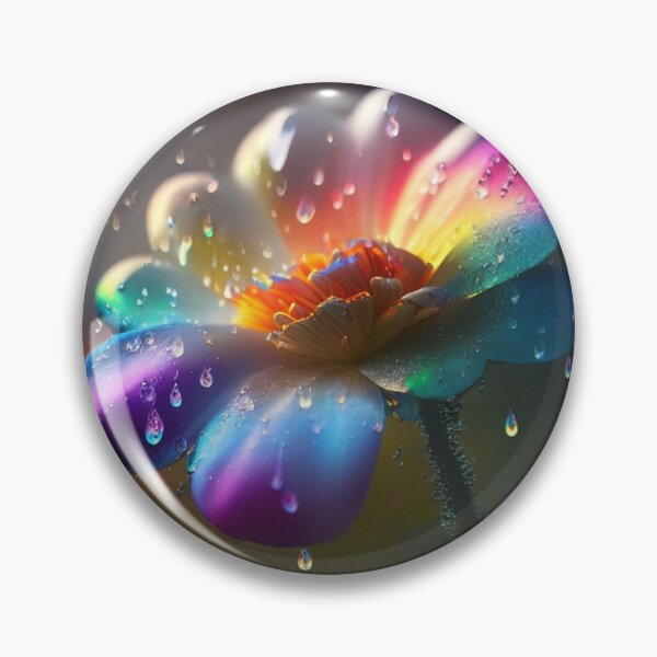 Item preview, Rainbow Petals in Morning Rain designed and sold by Glowing-Pieces.
