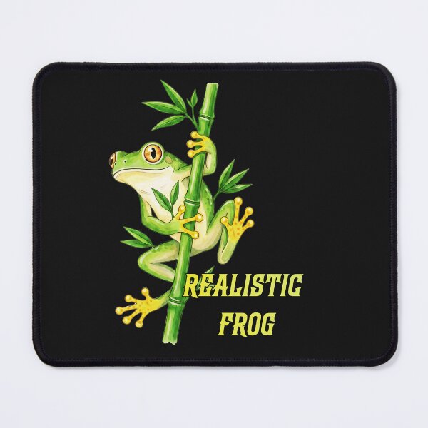Item preview, Realistic Green Tree Frog - Watercolor Bamboo Nature Logo designed and sold by fit-and-fine26.
