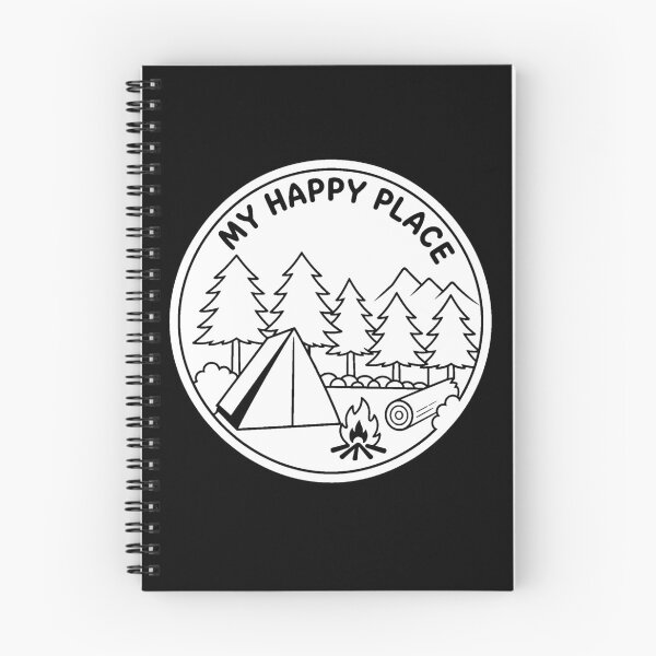 Item preview, Camping Happy Place Tee White designed and sold by DredMuunStudios.