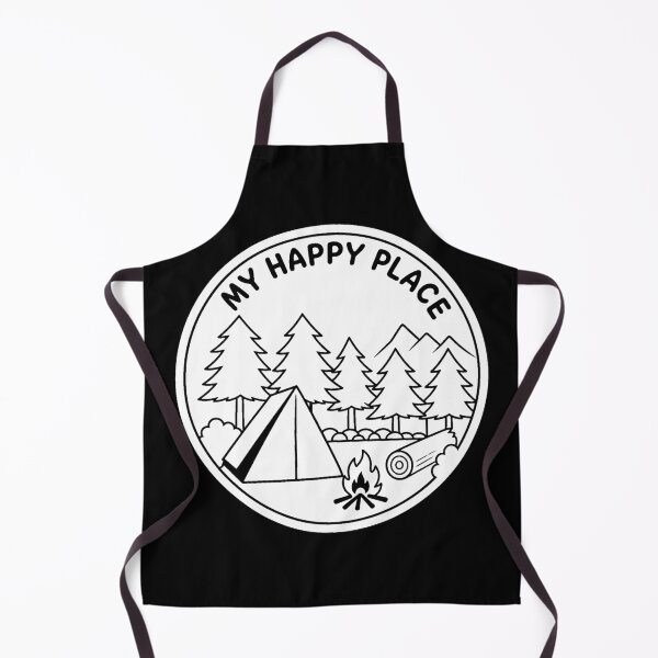 Item preview, Camping Happy Place Tee White designed and sold by DredMuunStudios.