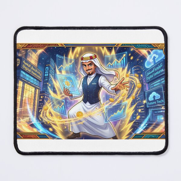 Item preview, Arab Digital Entrepreneur Cartoon Art designed and sold by WonderDokkan.