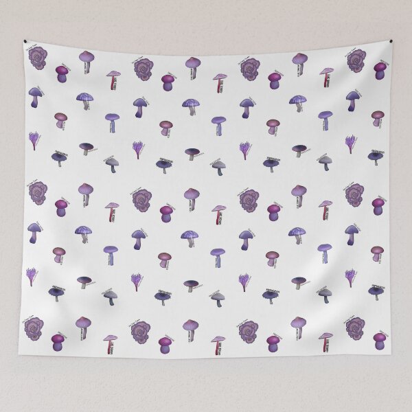 Item preview, Purple Mushrooms designed and sold by paperandp!xels.