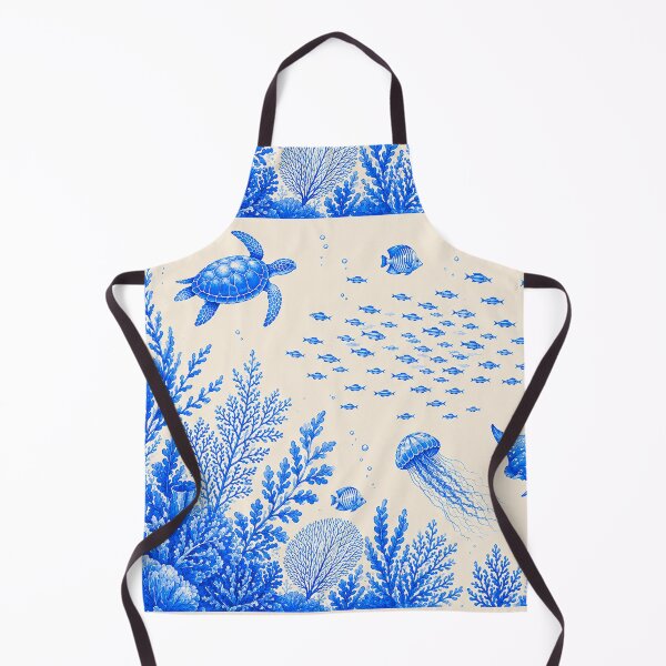 Item preview, Ocean Life Marine Animal Collection | Sea Turtle Dolphin Stingray Aquarium Illustration designed and sold by Hookesmode.