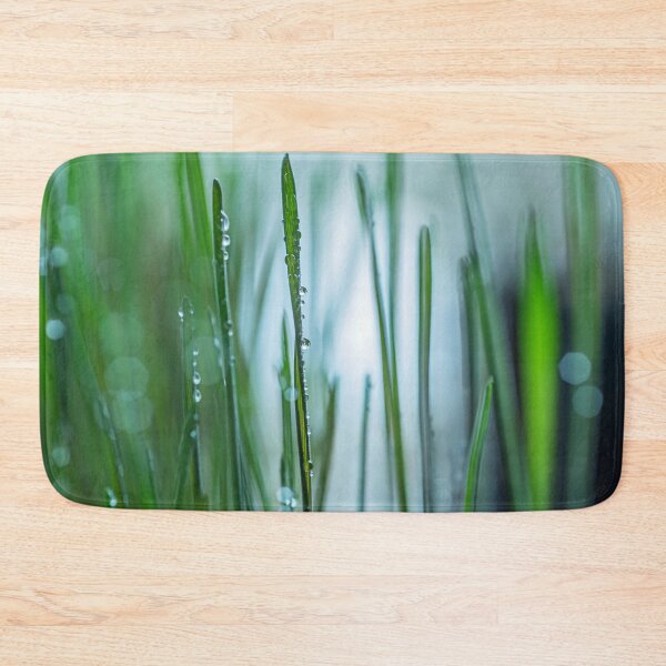 Item preview, Fresh Morning Dew Drops on Green Grass Macro Nature Pattern designed and sold by MariaAbaza.