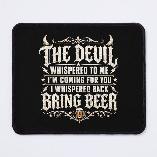 Item preview, The Devil Whispered Bring Beer Gothic Beer Lover Shirt designed and sold by LunaMagicStudio.