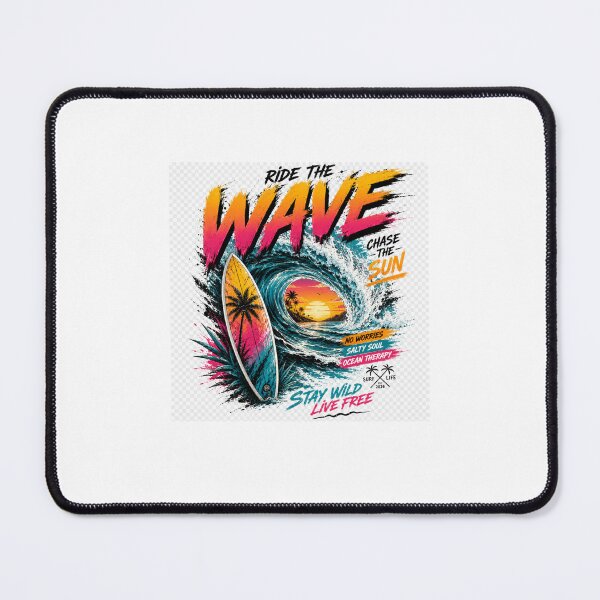 Item preview, Ride the Wave – Tropical Sunset Surf Streetwear designed and sold by AchraffPrint.