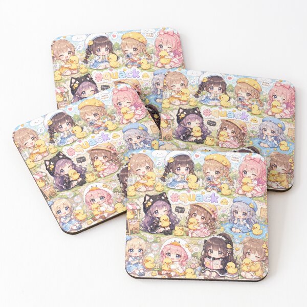 Item preview, Cute Chibi Girls and Quack Duck Friends designed and sold by konkapo00.