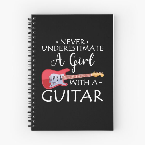 Item preview, Never Underestimate A Girl With A Guitar Quote designed and sold by teeperfect.