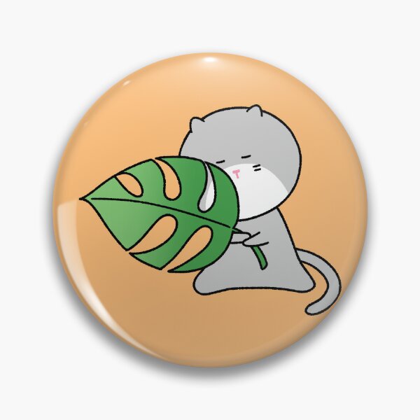 Item preview, Cute Cat Hiding Behind Monstera Leaf Illustration designed and sold by ubborn.