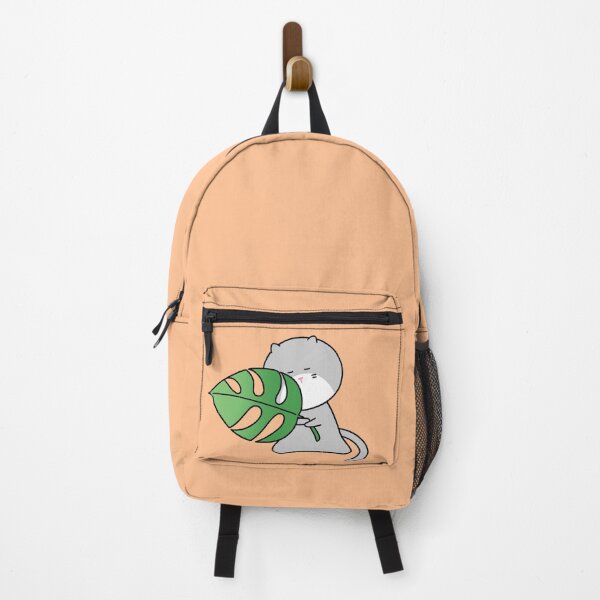 Item preview, Cute Cat Hiding Behind Monstera Leaf Illustration designed and sold by ubborn.
