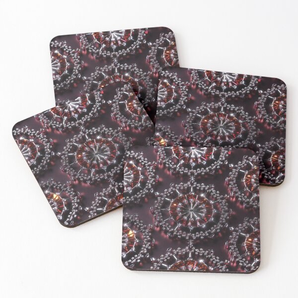 Item preview, Maroon Bronze Mandala Gear Pattern designed and sold by IntelliMindDesigns.
