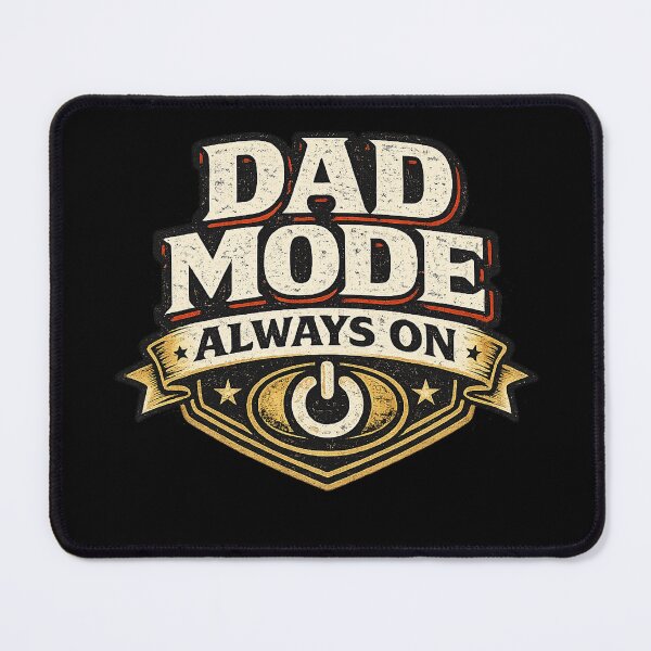 Item preview, Dad Mode Always On Vintage Badge designed and sold by ubeyeart.