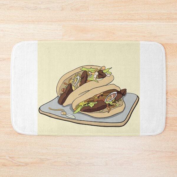 Item preview, Delicious Bao Buns Asian Food Illustration Print designed and sold by TAWN ILLUSTRATIONS.