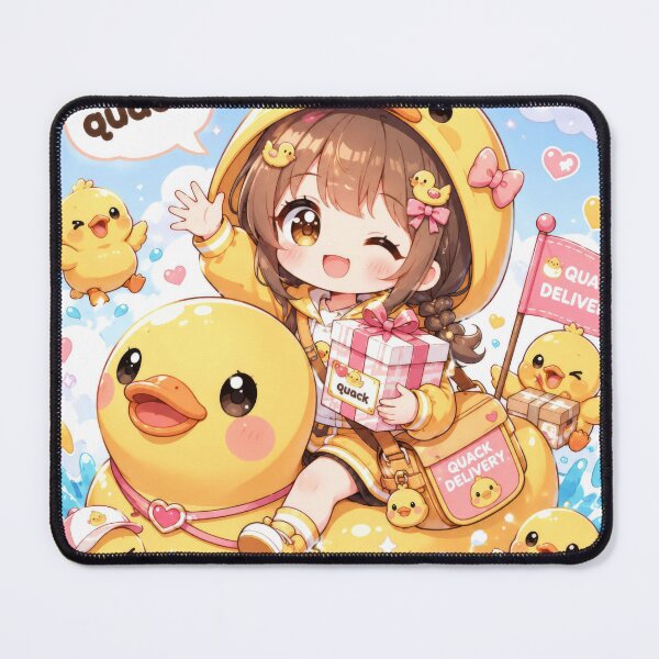 Item preview, Quack Delivery Girl Chibi Mascot designed and sold by konkapo00.