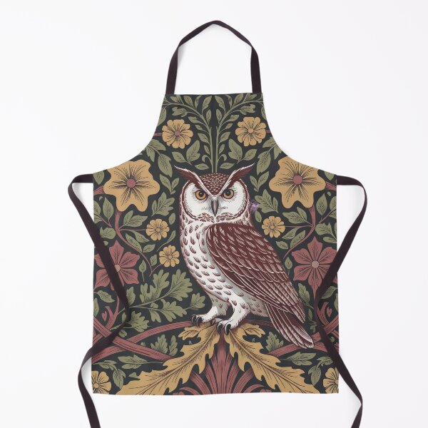 Item preview, William Morris Owl Art Print – Arts and Crafts Botanical Woodland Wall Decor designed and sold by Tamas Das.