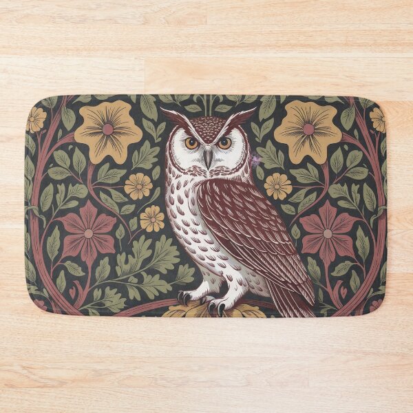 Item preview, William Morris Owl Art Print – Arts and Crafts Botanical Woodland Wall Decor designed and sold by Tamas Das.